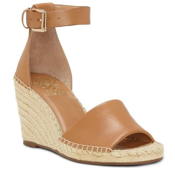 Vince Camuto Shoes - Vince Camuto Tan Leera Espadrille Wedge Sandal 8.5
